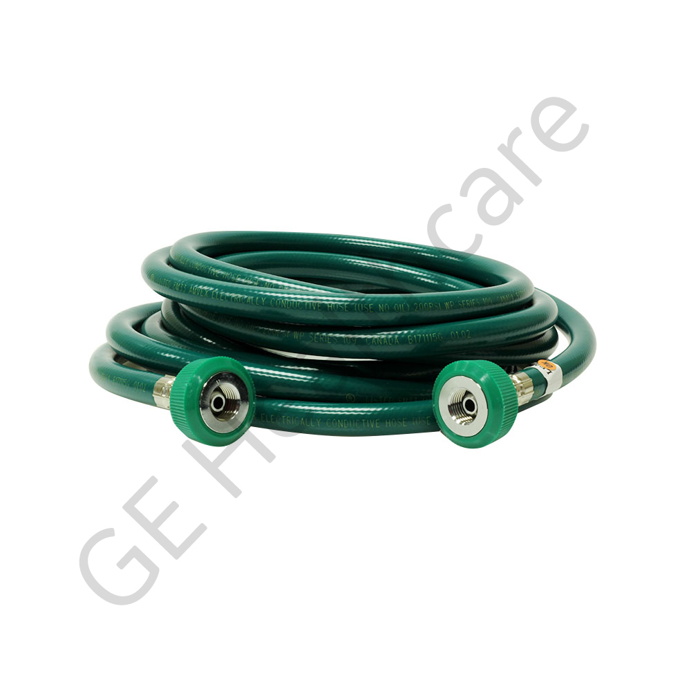 Hose Assembly O₂ Green 15ft BCG DISS Hit N-G Hose Assembly O₂ Green 15ft BCG DISS Hit N-G