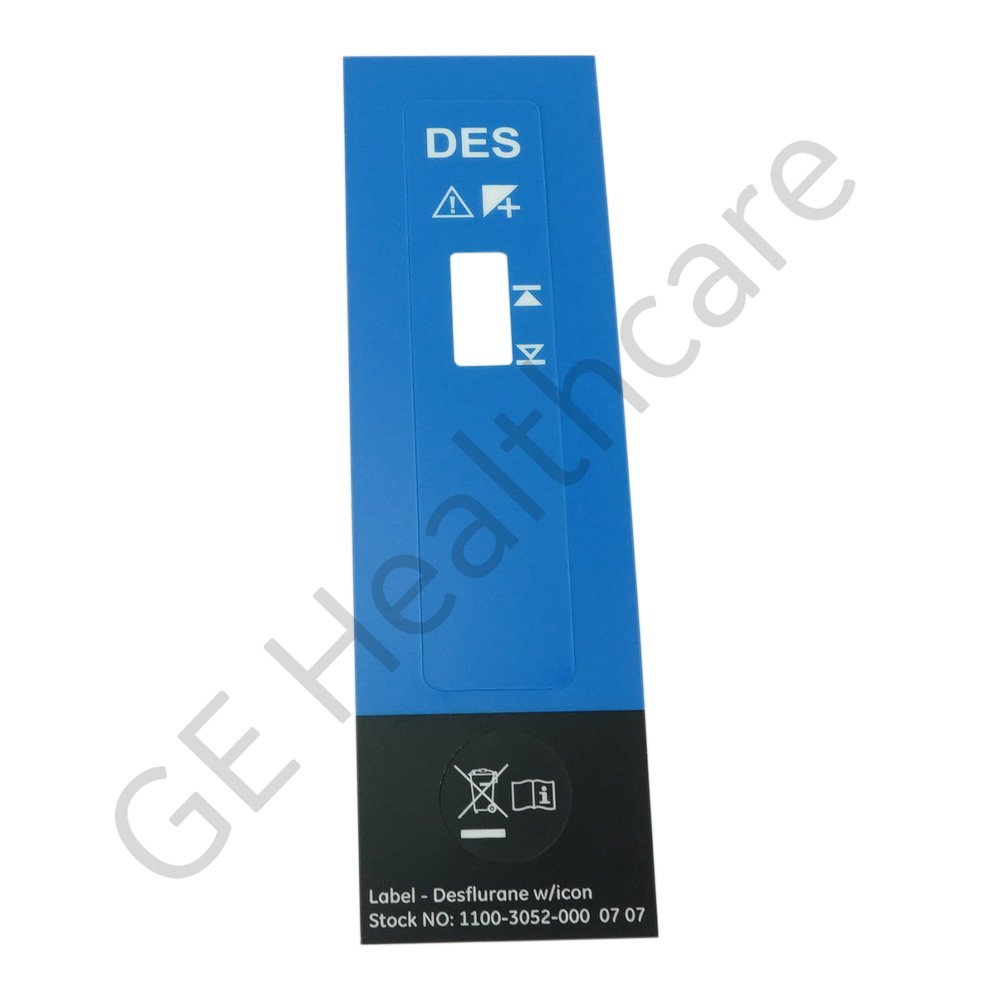 Sticker Label DESFLURANE with Icon Sticker Label DESFLURANE with Icon