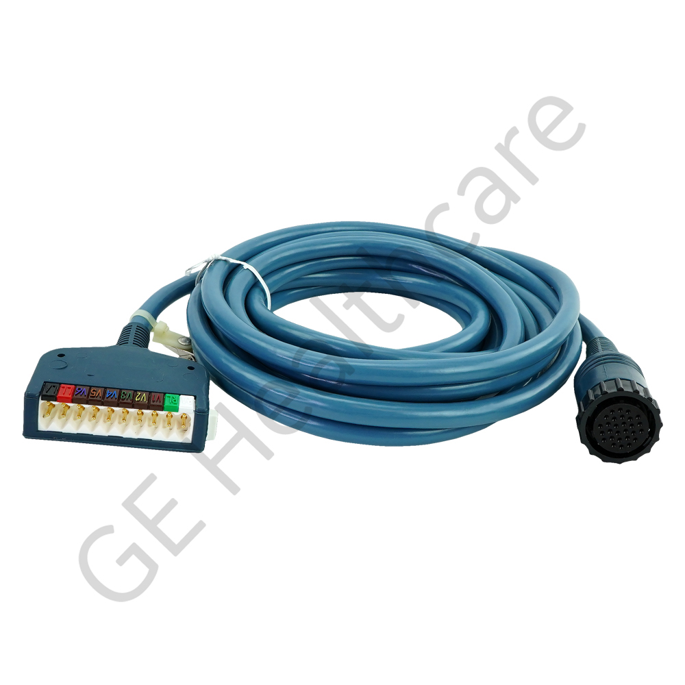 ECG Cable, 10-lead, shielded, 4.5 m/15 ft, 2/pack ECG Cable, 10-lead, shielded, 4.5 m/15 ft, 2/pack