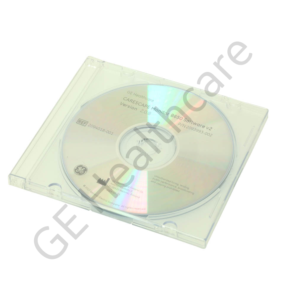CARESCAPE B650 Software Disaster Recovery Kit v2.0.8 CARESCAPE B650 Software Disaster Recovery Kit v2.0.8
