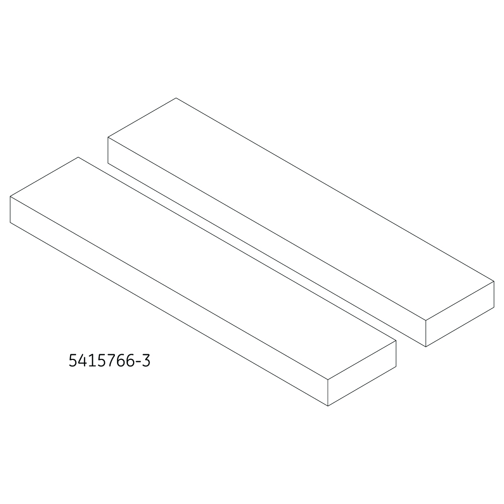 MR Patient Positioning Pad, rectangular shape, 14 in (L) x 3 in (W) x 1 in (H)