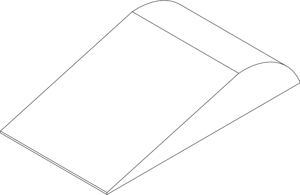 MR Patient Positioning Pad, knee pad, 28.5 in (L) x 15.75 in (w) x 5.7 in (D) tapering to 0.25 in MR Patient Positioning Pad, knee pad, 28.5 in (L) x 15.75 in (w) x 5.7 in (D) tapering to 0.25 in