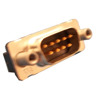 Vertical Connector 9-Pin D-Sub Male PC MT W FFS